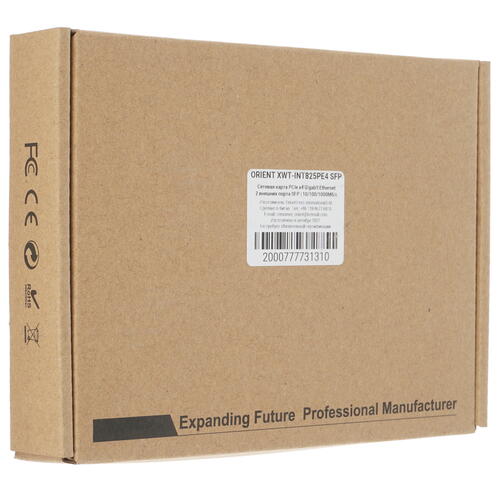 Купить Сетевая карта ORIENT XWT-INT825PE4 SFP  9936234. Характеристики, отзывы и цены в Донецке