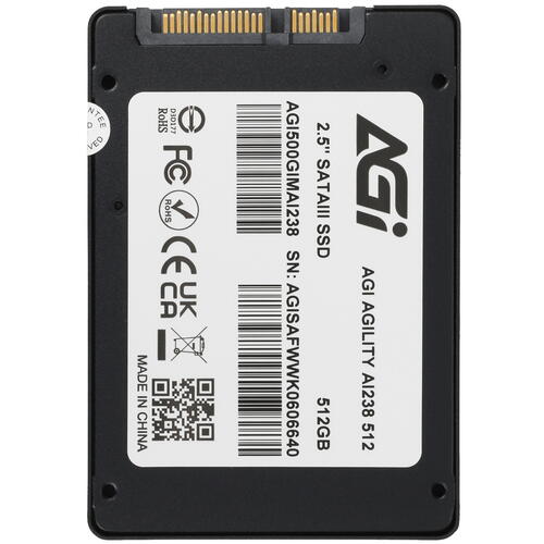 Купить 500 ГБ 2.5" SATA накопитель AGI AI238 [AGI500GIMAI238]  9908356. Характеристики, отзывы и цены в Донецке