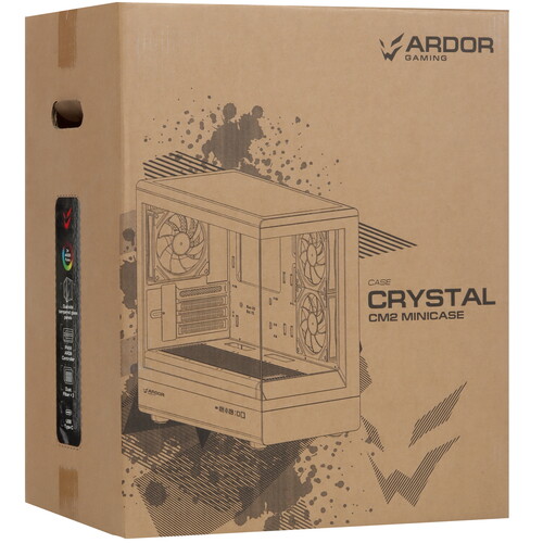 Купить Корпус ARDOR GAMING Crystal CM2  белый  9264887. Характеристики, отзывы и цены в Донецке