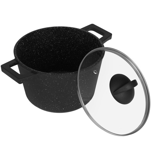 Купить Кастрюля Helper GURMAN GN7530 2 л 20 см черный  9227274. Характеристики, отзывы и цены в Донецке