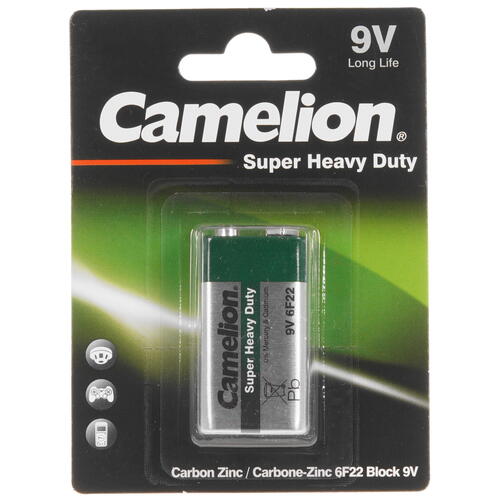 Купить Батарейка Camelion 6F22-BP1G крона / крона (6LR61/6F22/CR-9V)  9105775. Характеристики, отзывы и цены в Донецке
