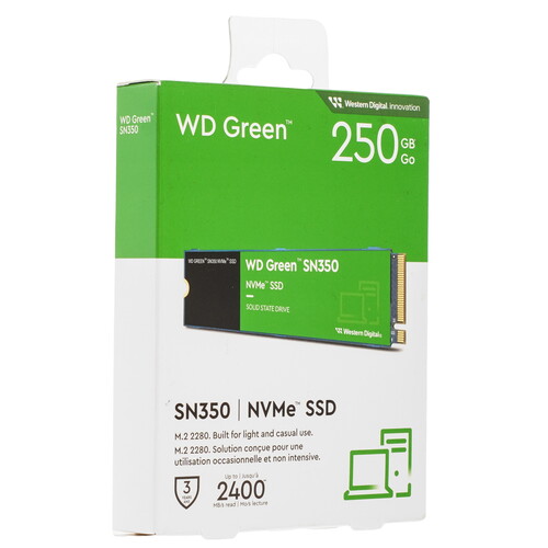 Купить 250 ГБ M.2 NVMe накопитель WD Green SN350  5492562. Характеристики, отзывы и цены в Донецке