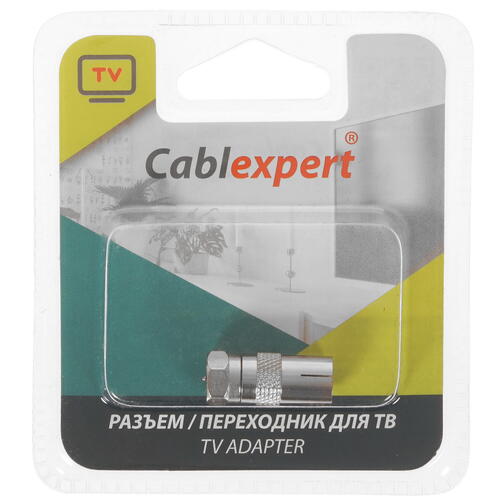 Купить Антенный переходник Cablexpert TV - F  5452587. Характеристики, отзывы и цены в Донецке