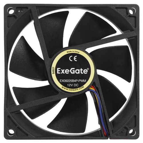 Купить Вентилятор ExeGate EX09225B4P-PWM [EX288927RUS] черный  5354954. Характеристики, отзывы и цены в Донецке