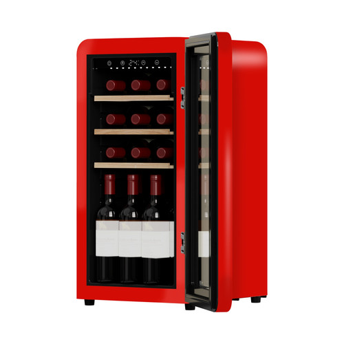 Купить Винный шкаф TESLER CWC-188 красный  9372471. Характеристики, отзывы и цены в Донецке