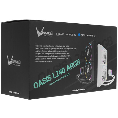 Купить Система охлаждения Formula OASIS L240 ARGB  белая  5611589. Характеристики, отзывы и цены в Донецке
