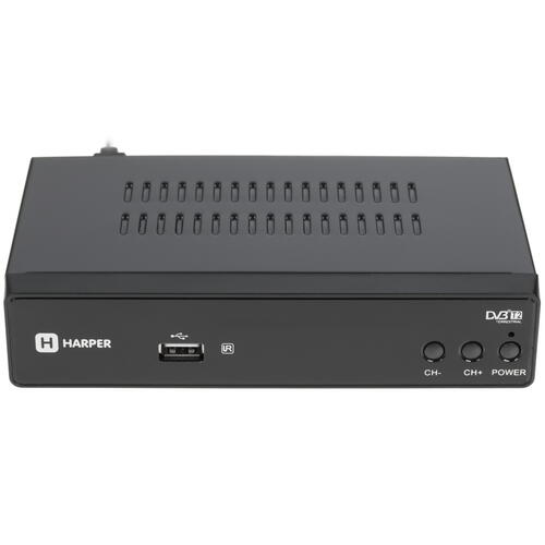 Купить Приставка для цифрового ТВ Harper HDT2-5010 черный  8107458. Характеристики, отзывы и цены в Донецке