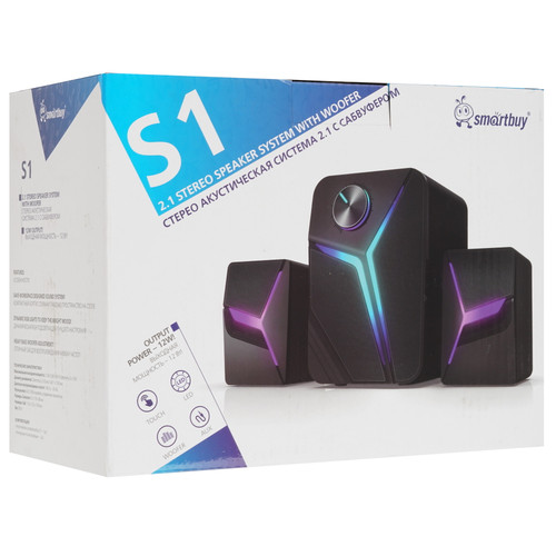 Купить Колонки Smartbuy S1 черный  9190225. Характеристики, отзывы и цены в Донецке