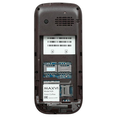 Купить Сотовый телефон Maxvi K20 коричневый  5005182. Характеристики, отзывы и цены в Донецке