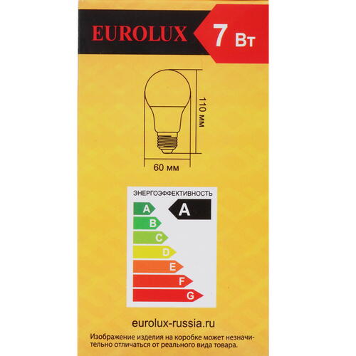 Купить Лампа светодиодная Eurolux LL-E-A60-7W-230-4K-E27  5401690. Характеристики, отзывы и цены в Донецке