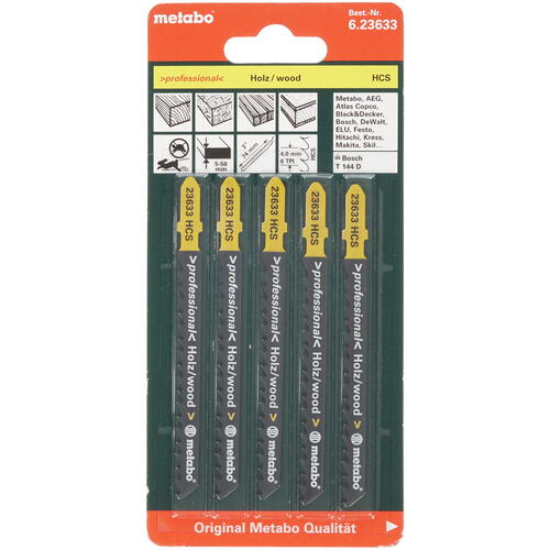 Купить Пилки для лобзика Metabo T144D 623633000  1153231. Характеристики, отзывы и цены в Донецке
