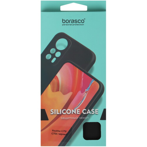 Купить Накладка  BoraSCO Silicone Case для realme C75/ C75x черный  5621806. Характеристики, отзывы и цены в Донецке