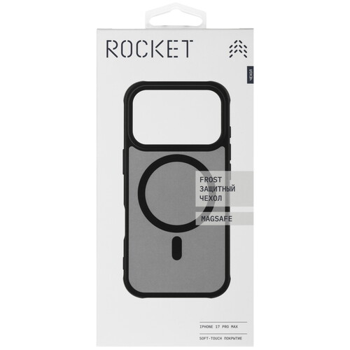 Купить Накладка  Rocket Frost для Apple iPhone 17 Pro Max черный  5639116. Характеристики, отзывы и цены в Донецке