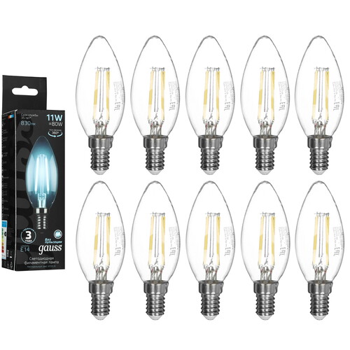 Купить Комплект филаментных ламп Gauss Filament Crystal 103801211  5613125. Характеристики, отзывы и цены в Донецке