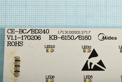 Купить Плата (FK + LED-ind) для холодильника DEXP S4-37AMA [THM-CE-BD240WE-ST-MD-PCB(A1)]  9095010. Характеристики, отзывы и цены в Донецке