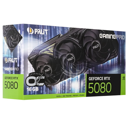 Купить Видеокарта Palit GeForce RTX 5080 GamingPro OC  5613307. Характеристики, отзывы и цены в Донецке