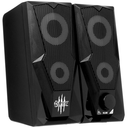 Купить Колонки Qumo Blade AS001 черный  1372092. Характеристики, отзывы и цены в Донецке