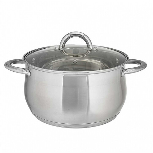 Купить Кастрюля Webber Aurora BE-353/2 4 л 20 см серебристый  9175482. Характеристики, отзывы и цены в Донецке