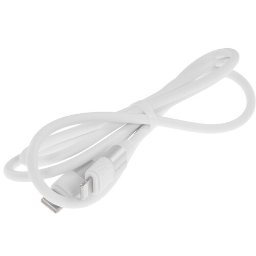 Купить Кабель круглый Borofone Lightning 8-pin - USB Type-C белый 1 м  9244433. Характеристики, отзывы и цены в Донецке