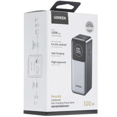 Купить Портативный аккумулятор Ugreen PB724 серый  5494205. Характеристики, отзывы и цены в Донецке