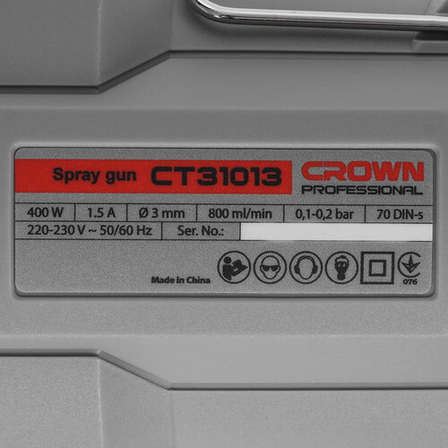 Купить Краскопульт CROWN CT31013  9274994. Характеристики, отзывы и цены в Донецке