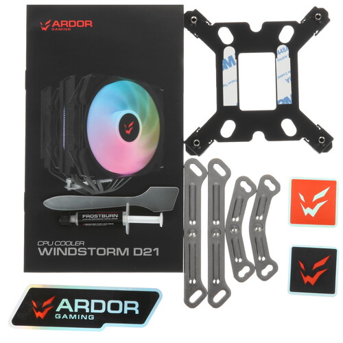 Купить Кулер для процессора ARDOR GAMING Windstorm D21  черный  5438248. Характеристики, отзывы и цены в Донецке