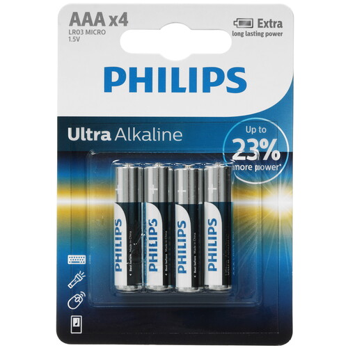 Купить Батарейка Philips LR03E4B/97 AAA (LR03/FR03)  9259197. Характеристики, отзывы и цены в Донецке