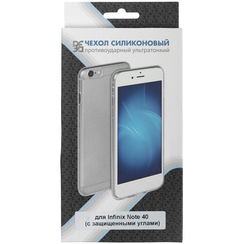 Купить Накладка  DF для Infinix NOTE 40 прозрачный  5485580. Характеристики, отзывы и цены в Донецке