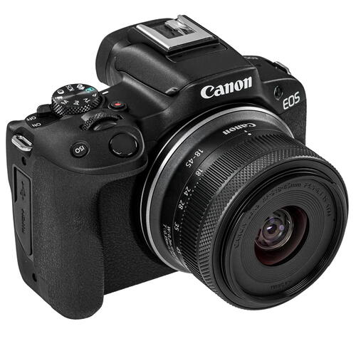 Купить Беззеркальный фотоаппарат Canon EOS R50 Kit 18-45 RF черный  5414492. Характеристики, отзывы и цены в Донецке
