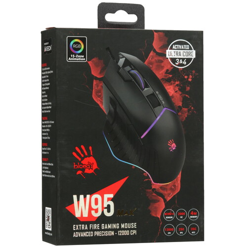Купить Мышь проводная A4Tech Bloody W95 Max  9295941. Характеристики, отзывы и цены в Донецке