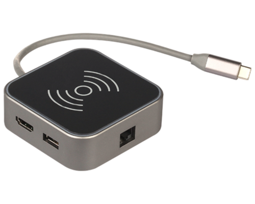 Купить Док-станция Qumo Dock 2 HB-0003 серый  5480776. Характеристики, отзывы и цены в Донецке