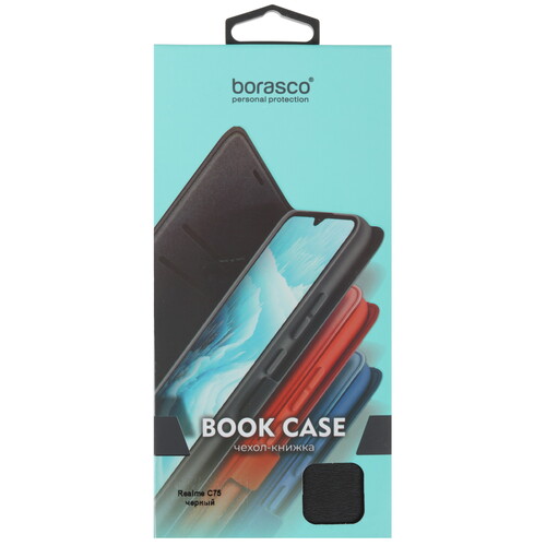 Купить Чехол-книжка  BoraSCO Book Case для realme C75 черный  5612088. Характеристики, отзывы и цены в Донецке