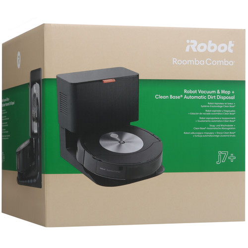 Купить Робот-пылесос iRobot Roomba j7+ черный  9076010. Характеристики, отзывы и цены в Донецке