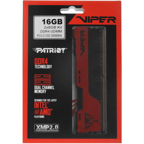 Купить Оперативная память Patriot Viper Elite II [PVE2416G266C6K] 16 ГБ  4845245. Характеристики, отзывы и цены в Донецке