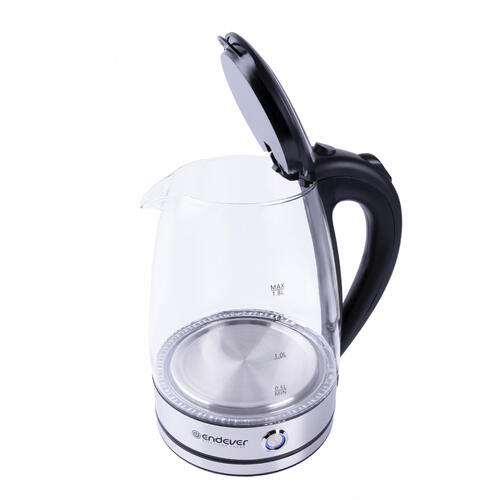 Купить Электрочайник Endever Skyline KR-345G черный  5367960. Характеристики, отзывы и цены в Донецке