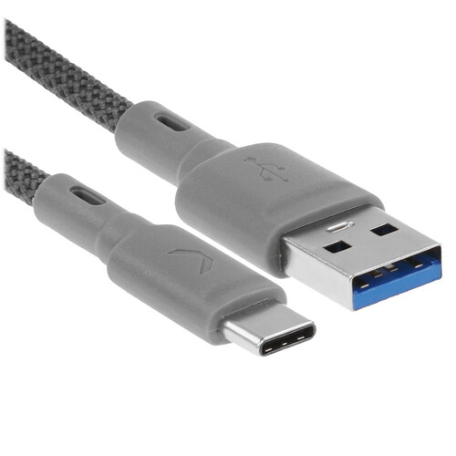 Купить Кабель круглый COMMO USB Type-C - USB 3.2 Gen 1 Type-A серый 1.2 м  5470728. Характеристики, отзывы и цены в Донецке