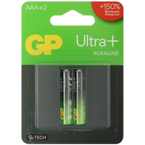 Купить Батарейка GP Ultra+G-TECH AAA (LR03/FR03)  5642901. Характеристики, отзывы и цены в Донецке
