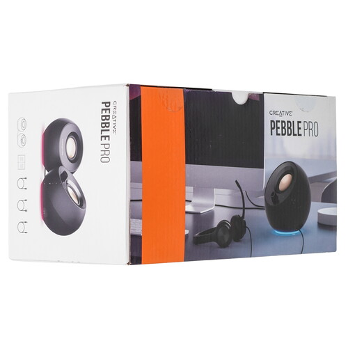 Купить Колонки Creative PEBBLE PRO черный  5635180. Характеристики, отзывы и цены в Донецке
