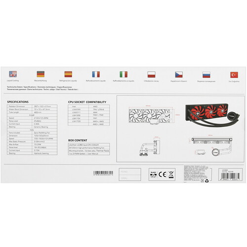 Купить Система охлаждения Xilence Performance A+ LiQuRizer LQ360 черная  4892808. Характеристики, отзывы и цены в Донецке