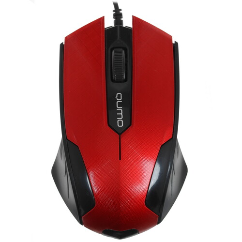 Купить Мышь проводная QUMO Office M14 [24132] красный  1365053. Характеристики, отзывы и цены в Донецке