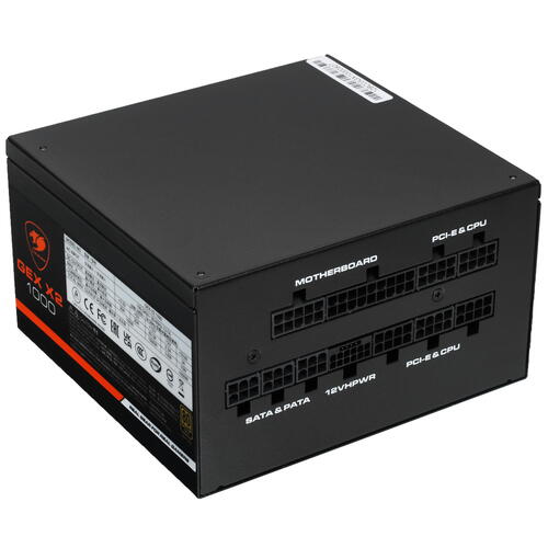 Купить Блок питания Cougar GEX X2 1000 1000W [GEX X2 1000] черный  5086907. Характеристики, отзывы и цены в Донецке