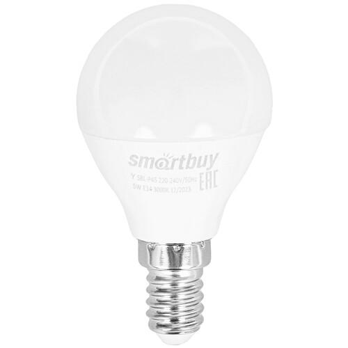 Купить Лампа светодиодная Smartbuy P45-05W/3000/E14  1013594. Характеристики, отзывы и цены в Донецке