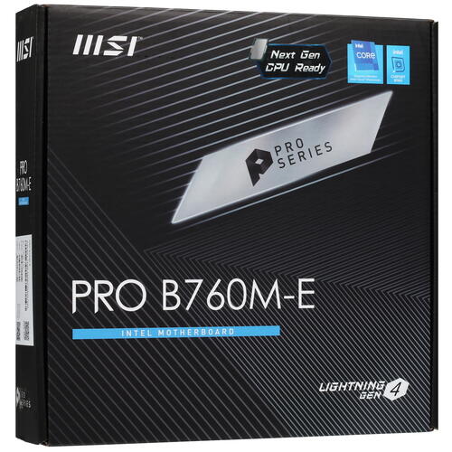 Купить Материнская плата MSI PRO B760M-E  5432699. Характеристики, отзывы и цены в Донецке