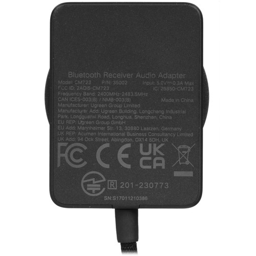 Купить Bluetooth адаптер Ugreen CM723  9179442. Характеристики, отзывы и цены в Донецке