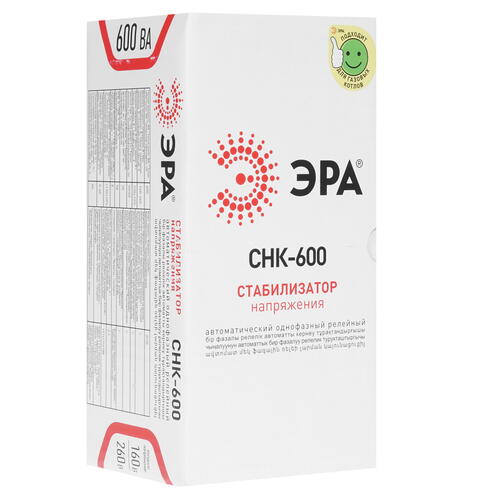 Купить Стабилизатор напряжения ЭРА СНК-600  1354270. Характеристики, отзывы и цены в Донецке
