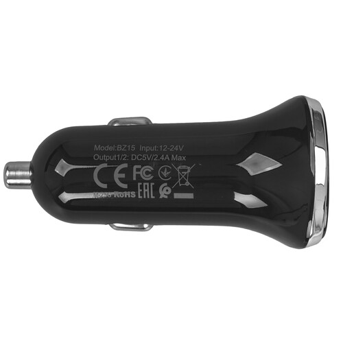 Купить Автомобильное ЗУ Borofone BZ15 Auspicious черный  9244280. Характеристики, отзывы и цены в Донецке
