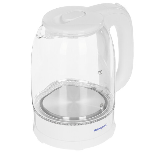 Купить Электрочайник Renova KT17G-03W белый  9207211. Характеристики, отзывы и цены в Донецке