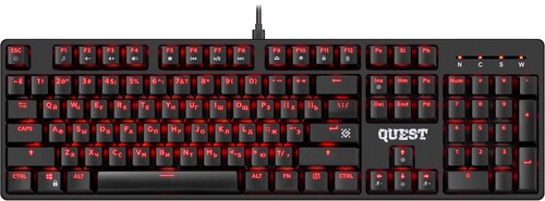 Купить Клавиатура  проводная Defender Quest GK-596  9202982. Характеристики, отзывы и цены в Донецке