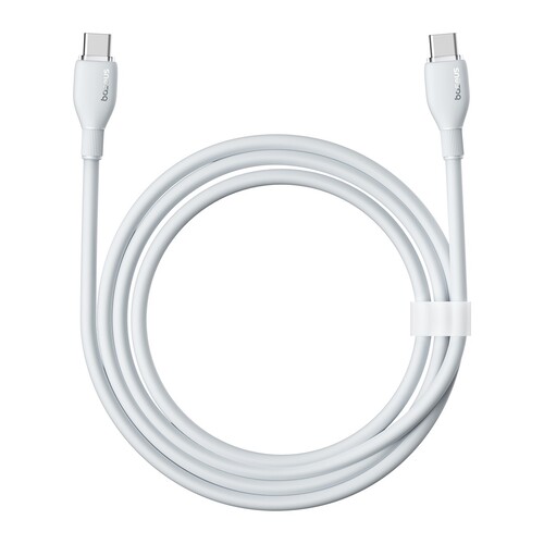 Купить Кабель круглый Baseus USB Type-C - USB Type-C белый 1.2 м  9260756. Характеристики, отзывы и цены в Донецке
