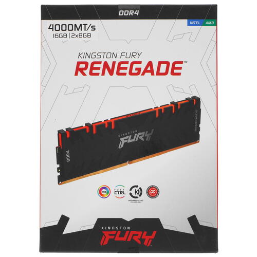 Купить Оперативная память Kingston FURY Renegade RGB [KF440C19RBAK2/16] 16 ГБ  5053507. Характеристики, отзывы и цены в Донецке